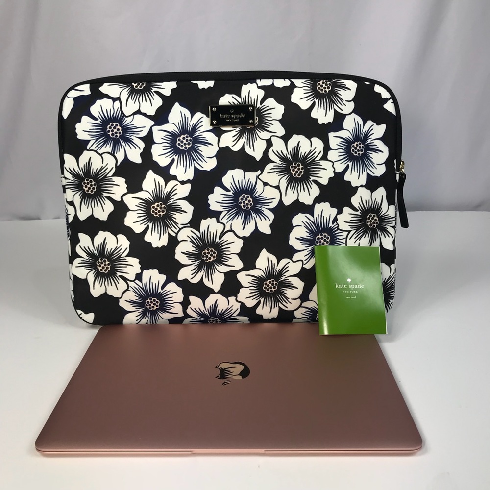 Β£ Kate Spade Blake Hollyhock Floral Laptop Case - Picture 2 of 8